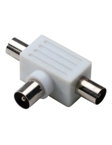 Triple Coaxial TV Master plug 2 white F outputs 00592