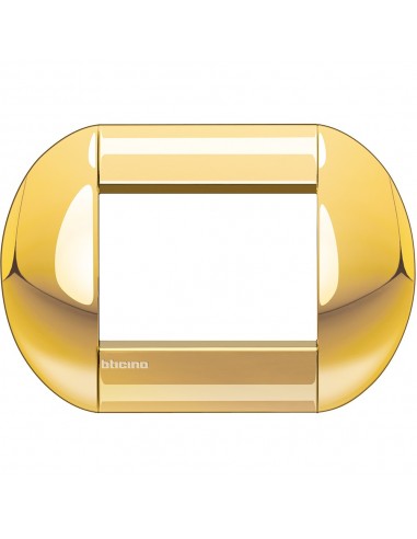 BTicino LNB4803OC LivingLight - 3-module gold plate