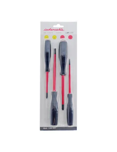 SET 4 Slotted and Phillips Screwdrivers Intercable FUTUR II 1399001