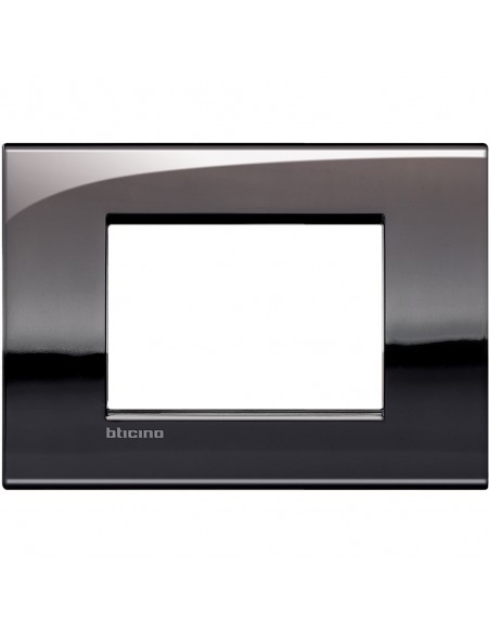 BTICINO LNA4803AR - Placca Quadra 3 Moduli - Antracite - LivingLight