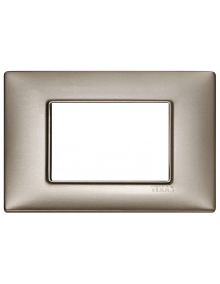 Plana - 3 place pearl nickel metal plate