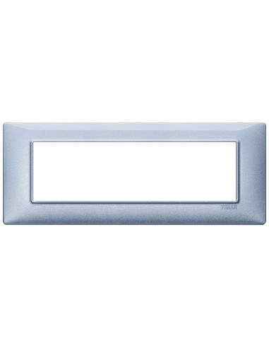 Vimar 14657.73 Plana - placca 7 moduli blu metallizzato