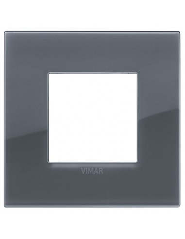 Vimar 19642.61 Arke - placca 2 moduli grigio fume