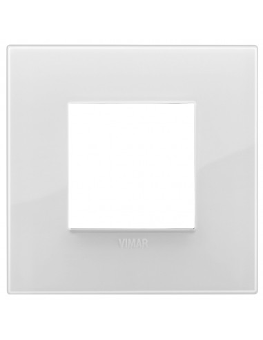 Vimar 19642.B66 Arke - placca 2 moduli ghiaccio total look