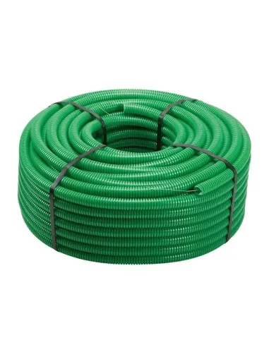 Tubo corrugato verde con tirafilo diametro 32 mm B11569