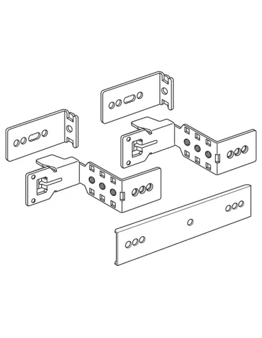 Pair of Bticino supports for panels and cabinets LDX800 MDX800 HDX 93000/8C