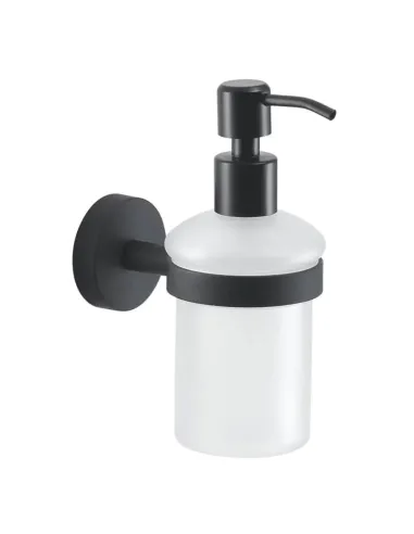 Wall mounted liquid soap dispenser Gedy Eros matte black 2381-14