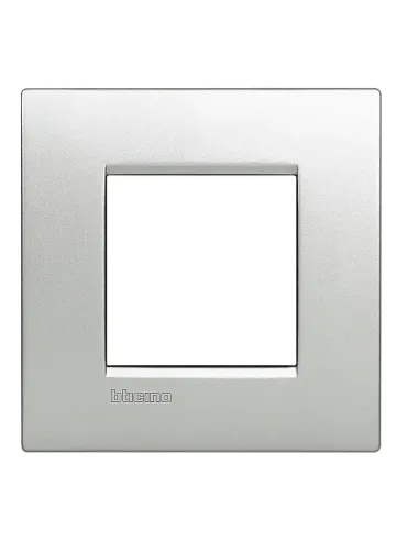 Bticino Livinglight placca AIR 2 moduli grigio tech LNC4802TE