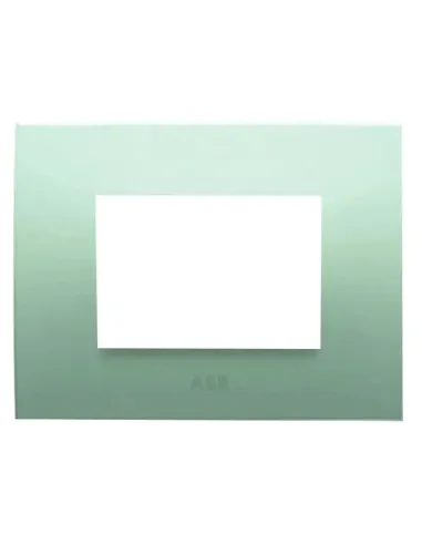 Abb Chiara 3-module pastel green plate 2CSK0313CH