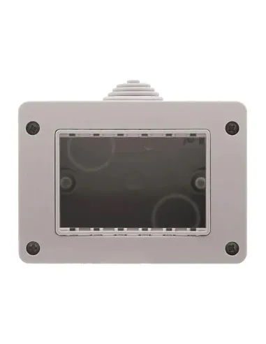 Scatola a parete per serie Abb Zenit N3391.1 Moduli 3 IP40 Grigio Z2340GR