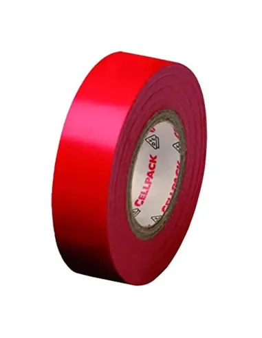 Cellpack red insulating tape 15X10X0.15 in PVC 145827