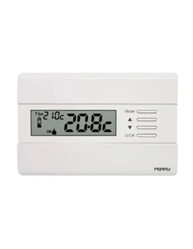 Termostato a parete Perry Bianco con display 1TPTE011B