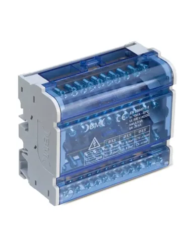 BM four-pole modular terminal block 4P 40A 13 connections 500V QM404013C