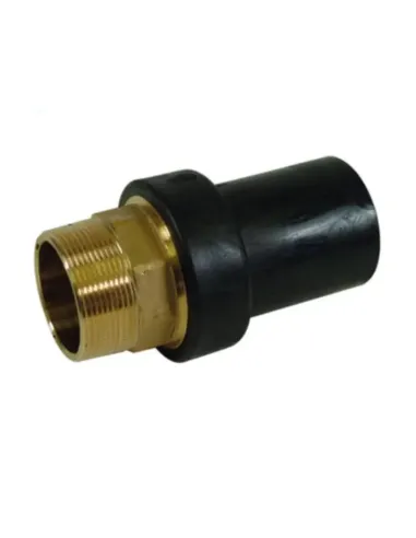 Nupi transition fitting Male D 40 x 1 1/4 PE and brass 12ERFM40114