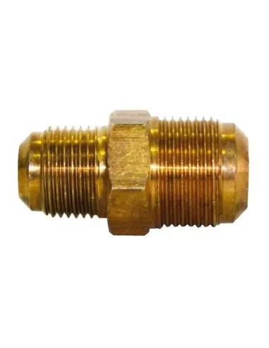 Straight reduced junction fitting Ferrari 3/8 - 1/2 in brass 107123