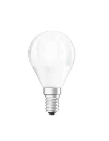 Lampadina sfera LED Ledvance Osram 4,5W 2700K attacco E14 Dim PACP40827SE1G1