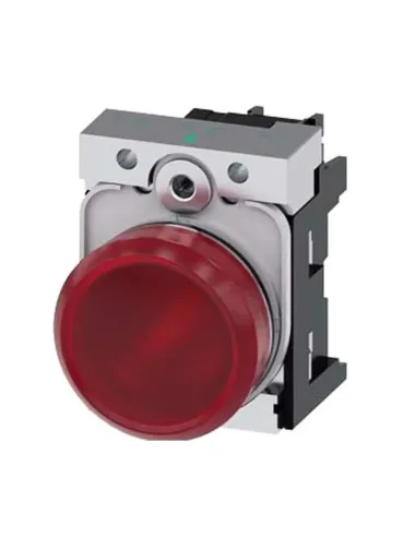 Indicatore Siemens luminoso rosso LED 230V 22mm 3SU11566AA201AA0