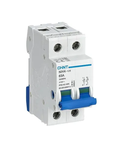 Chint NH4 63A 2P 400 Vac modular disconnect switch 2 Modules 398041