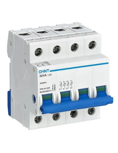 Chint NH4 32A 4P 400 Vac modular disconnect switch 4 Modules 398046