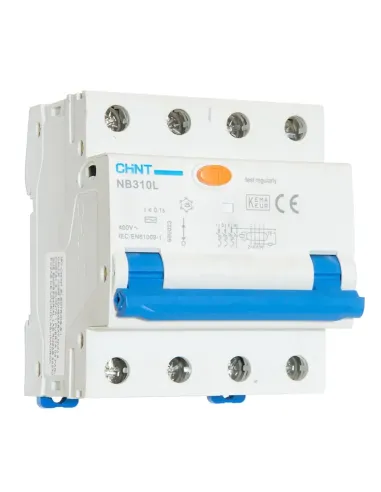 Chint NB310L-3PN 32A 3P+N 6KA 300MA 4 Modules Differential Circuit Breaker 255674