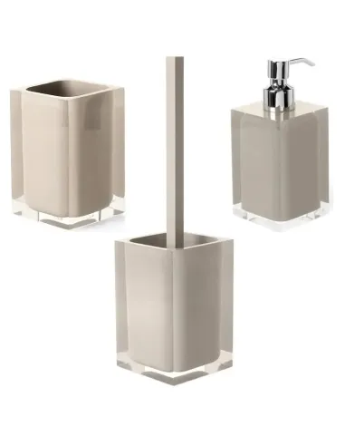 Set arredo bagno Gedy Rainbow tortora RA81-98-33