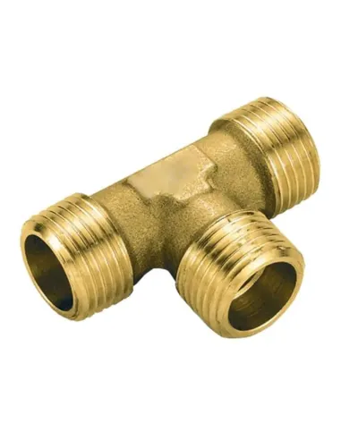 Tee fitting for IBP M/M/M 1 inch brass pipes 8132 M08008008