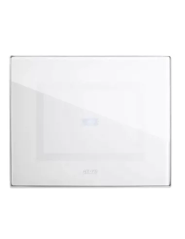 Placca Ave Touch in vetro 3 moduli Per 1 comando a scomparsa colore Bianco finitura lucida 44PVTC01B