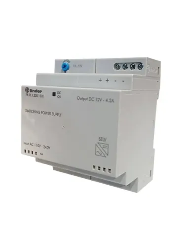 Alimentatore Switching Finder 50W 12VDC 4,5A IP20 785012301202