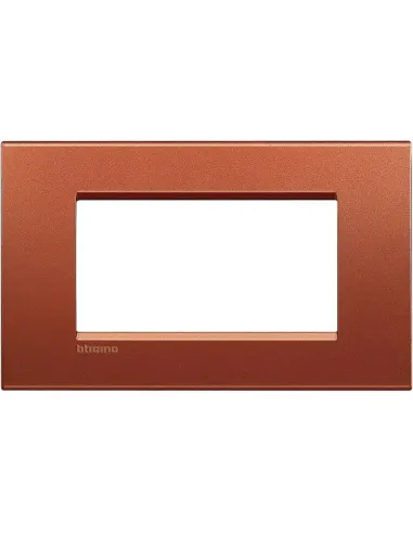 Bticino Livinglight 4-module brick-coloured square plate LNA4804RK