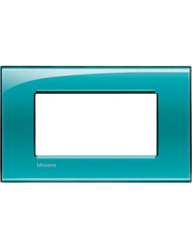 Bticino Livinglight 4-module deep green square plate LNA4804VD