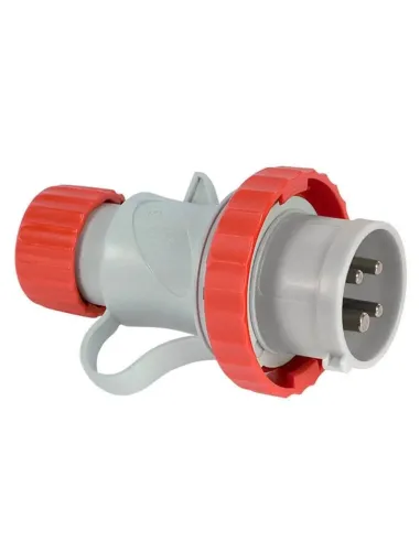 Spina mobile industriale Fanton 3P+N+T 32A 400V IP67 rosso 70165