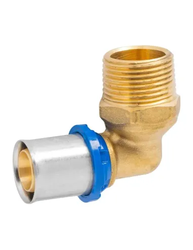 Ape M 1/2 x 20 mm brass elbow fitting ARL3003200