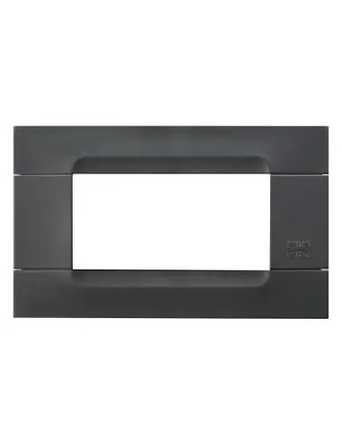 Urmet Simon Nea 4-module plate, black color Auckland 10804.04