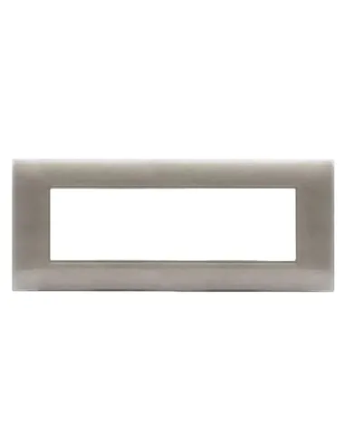 Placca Ave YOUNG44 colore beige spazzolato 7 posti 44PJ07BEG/3D