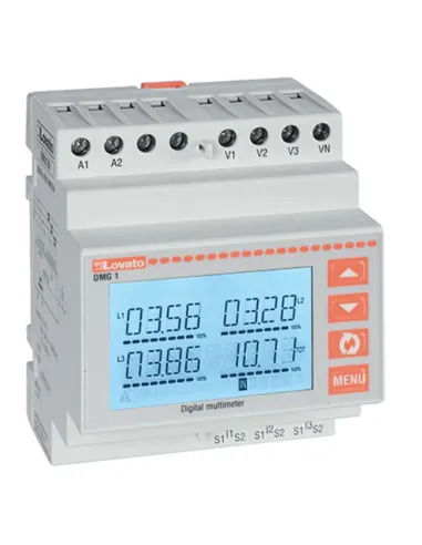 Lovato LCD rs485 built-in multimeter 100-240VAC 115-250VDC DMG110