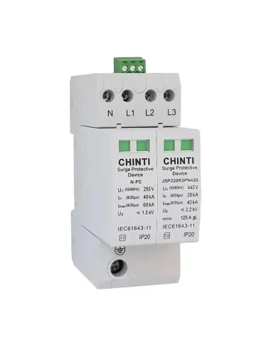 Scaricatore di sovratensione Chint JSP-II 3P+N 40kA 2 Moduli 81307