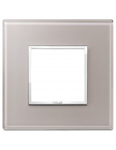 Vimar 21642.73 Eikon Evo - placca 2 moduli grigio perla