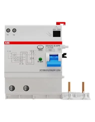 Blocco Differenziale Abb DDA 202 25A 2P Tipo B 30mA B274802