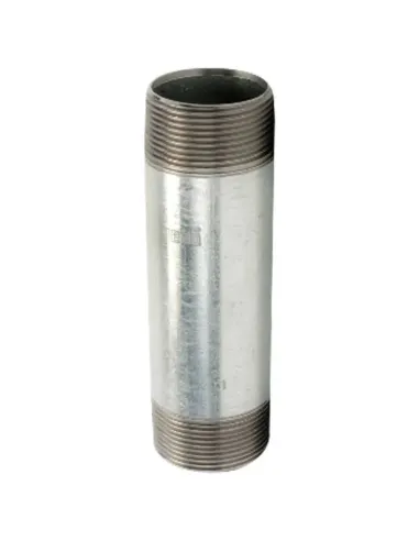 Gebo Threaded Galvanized Steel Barrel 2 inch x 100 mm 70.100.09V