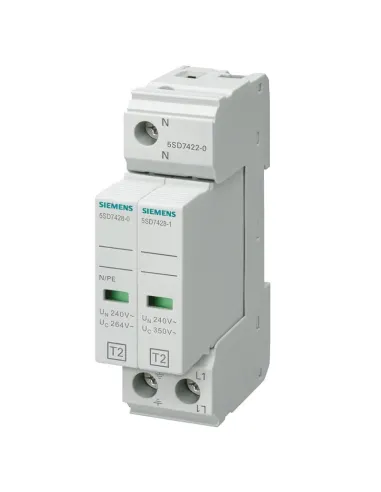 Siemens bipolar SPD 2P 40kA class 2 arrester 5SD74220