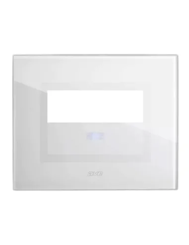 Placca Ave Vera Touch S44 in Vetro 3 Moduli per pulsante Bianca 44PVTC88BL