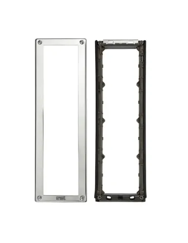 Urmet telaio porta moduli Steel con cornice per 4 moduli 1158/64