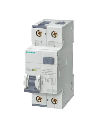 Interruttore magnetotermico differenziale Siemens 6A 10KA 2M 5SU13541KK06