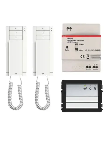 Abb M20581 intercom audio starter kit with 2 WLK203X intercoms