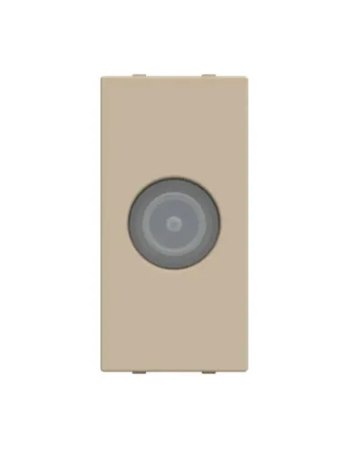 Pass-through TV socket Abb Zenit N2150.8 CV Type M Champagne Z1134CV