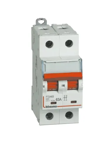 Sezionatore Bticino 2P 63A 2 moduli F72A63