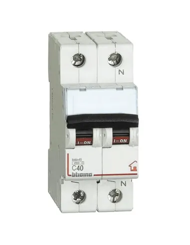 Bticino 40A 1P+N 4.5KA class C 2M FC810NC40 circuit breaker