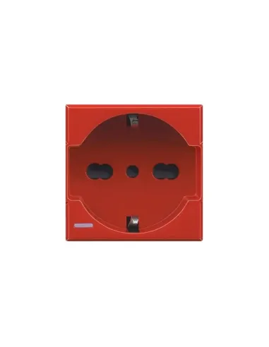 Bticino Axolute Schuko socket 10/16A Red H4140/16R