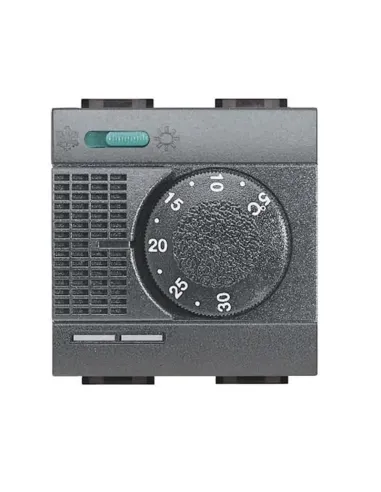 Bticino LivinghLight Room Thermostat Anthracite L4442