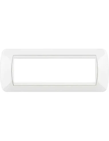 Bticino Living International white 7-module plate L4807BI